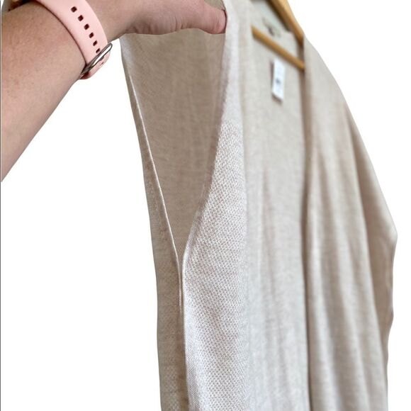 NWT Cream Loft Open Front Poncho Sleeve Knit Cardigan XS/S - Picture 3 of 6